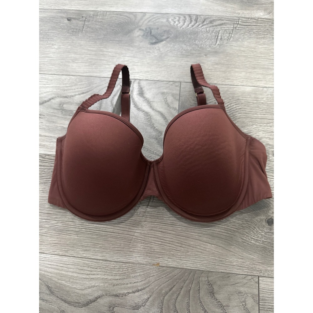 ThirdLove 24/7 Classic T-Shirt Bra Mahogany Brown Underwire 36E Memory Foam Cup